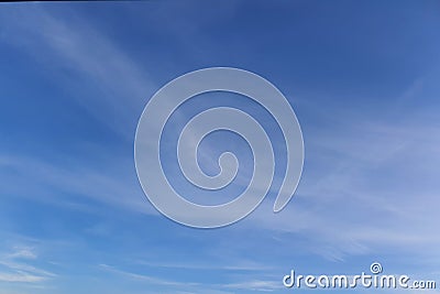 Clouds, blue sky background design elements. Pantone Classic Blue Stock Photo