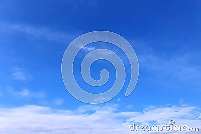 Clouds, blue sky background design elements. Pantone Classic Blue Stock Photo