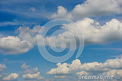 Clouds blue sky enviroment sunny spring summer day Stock Photo