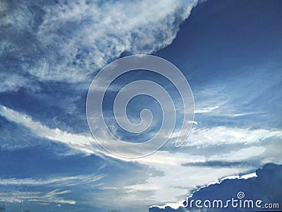 Clouds and blue sky Stock Photo