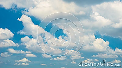 Clouds on blue sky Stock Photo