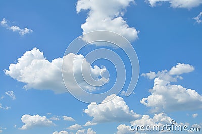 Clouds in the blue sky Stock Photo