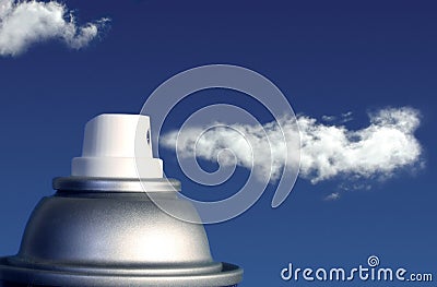 Clouds in a Can Stock Photo