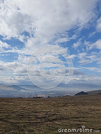 Clouds day Ã®n Cluj-Napoca Stock Photo