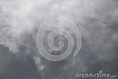 Clouds descending from on high Stock Photo