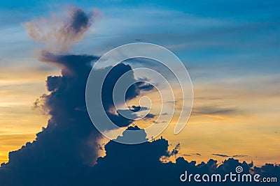 The Clouds of Dog come alive Stock Photo