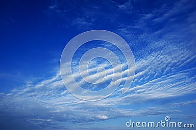 Clouds Formation Blue Sky Stock Photo