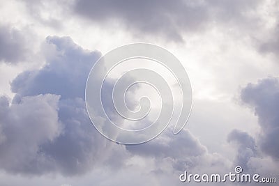 Clouds forming before the rain Stock Photo