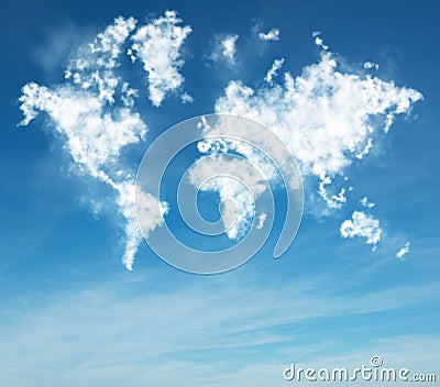 Clouds geography Stock Photo