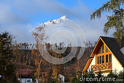 Clouds in Lomnica. Stock Photo