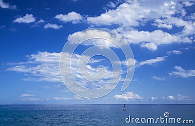 Clouds over ocean Stock Photo