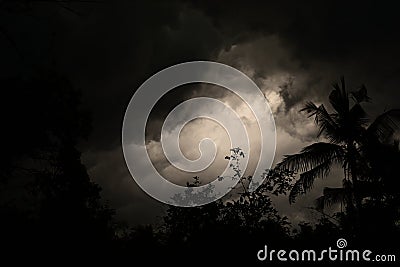 Clouds during rainy time in kerala Stock Photo