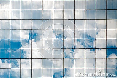 Clouds reflected Stock Photo