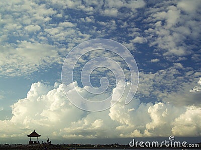 Clouds in Sanur Stock Photo
