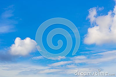 The clouds scatter the wind. Stock Photo