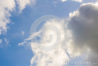 The clouds scatter the wind. Stock Photo