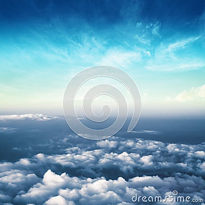 Clouds in sky atmosphere panorama Stock Photo