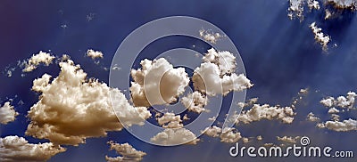 clouds and sky background copy space blue colours Stock Photo