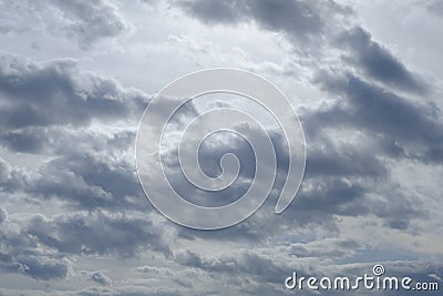 Clouds in the sky. Cloudy cumulus on the sky Stock Photo