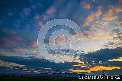 Clouds on the twillight Stock Photo