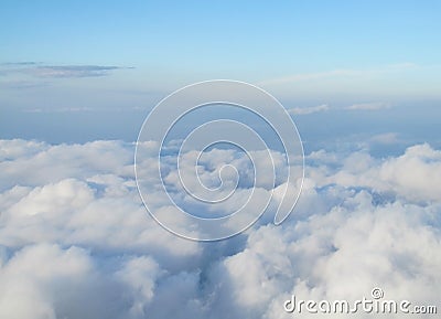 Clouds under the feets Stock Photo