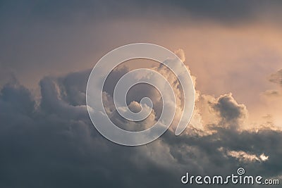 Cloudscape with dramatic beautiful clouds Stock Photo