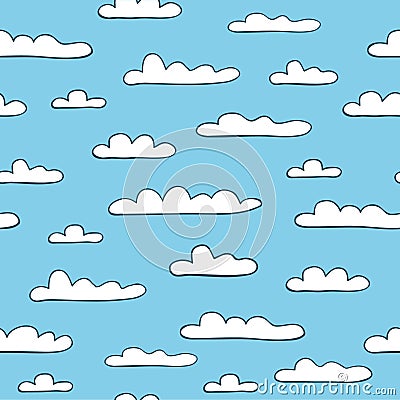Cloudy background Vector Illustration