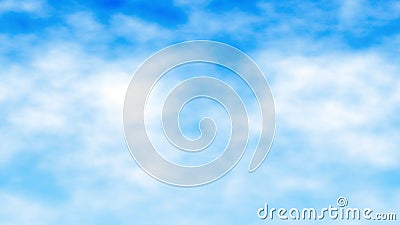 Cloudy blue sky. Nice weather season. Giving a calm, peaceful, relax feeling Stock Photo