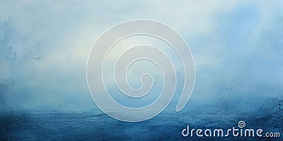 A cloudy chambray blue abstract background with soft, misty textures, creating a serene and Stock Photo