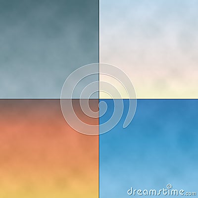 Cloudy gradient sky backgrounds Vector Illustration