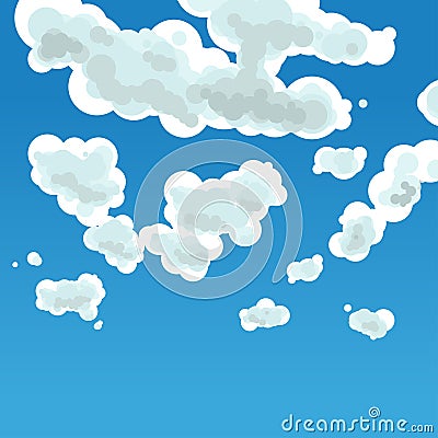 Cloudy sky Cartoon Illustration