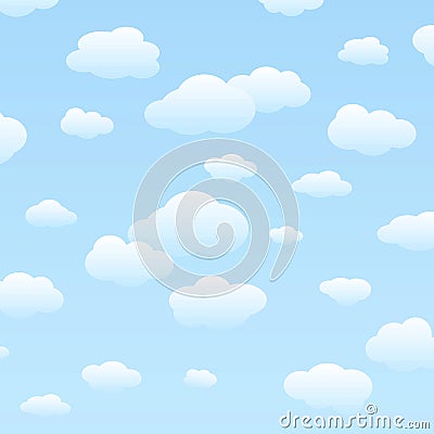 Cloudy sky Vector Illustration