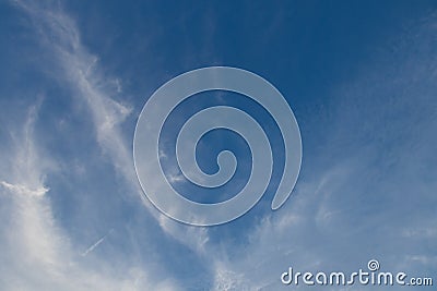 Cloudy sky in evening Stock Photo