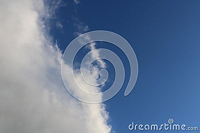 Cloudy sky line over town Stock Photo