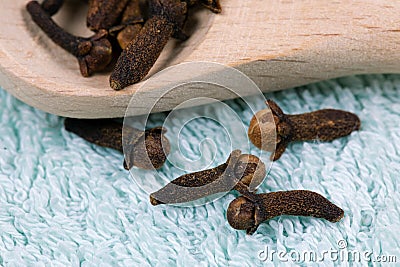 Clove buds close up for a modern apothecary lifestyle Stock Photo