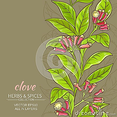 Clove vector background Vector Illustration