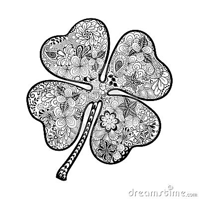 Clover doodle Vector Illustration