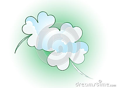 Clover frame Vector Illustration