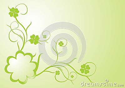 Clover frame Vector Illustration