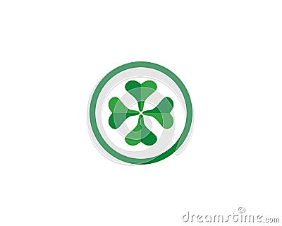 Clover Leaf Logo Template Vector Illustration