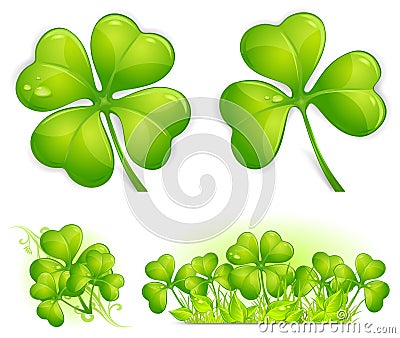 Clover pattern Vector Illustration