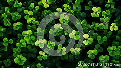 Clover plants background Stock Photo