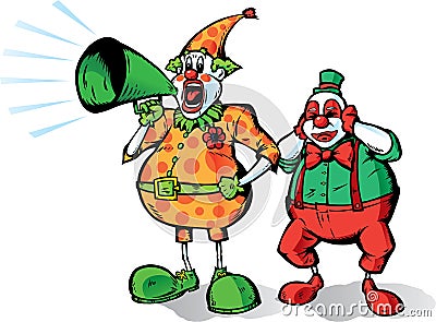 Clown announcement Vector Illustration