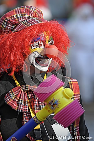 Clown at carnival parade Editorial Stock Photo