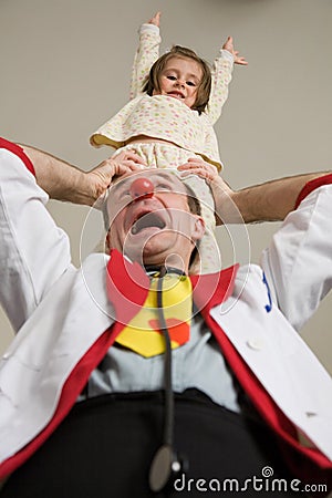 Clown doctor Stock Photo