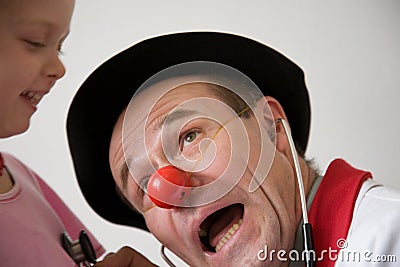 Clown doctor Stock Photo