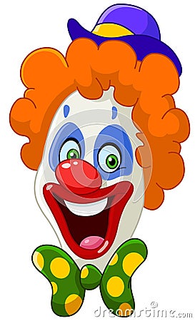 Clown face Vector Illustration