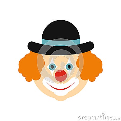 Clown flat icon Vector Illustration