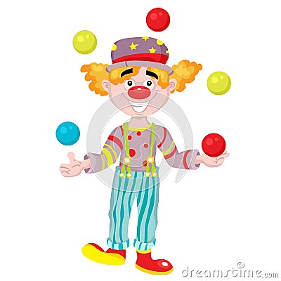 Clown Vector Illustration