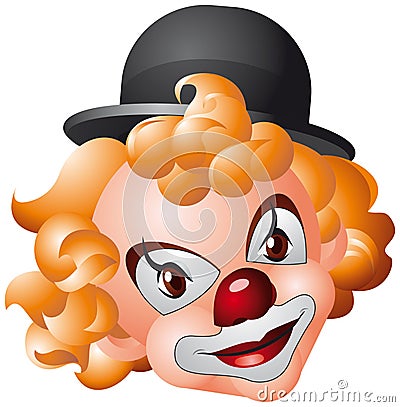 Clown head Vector Illustration